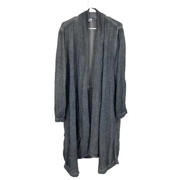Elemente Clemente One Size Duster Cardigan Stonewash Gray Longline Adjustable - Picture 1 of 9
